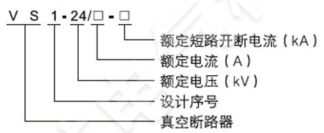 VS1-24戶內高壓真空斷路器型號含義